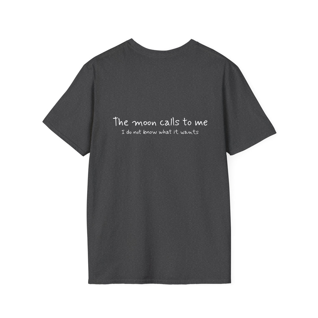 Cat Moon T-Shirt — Burd Burd the Cat does an aWoo at the Night Sky