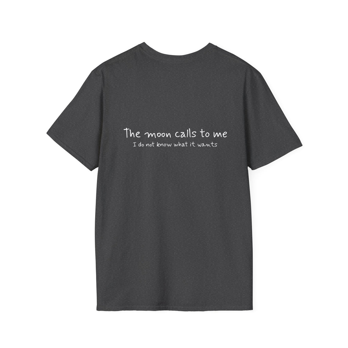 Cat Moon T-Shirt — Burd Burd the Cat does an aWoo at the Night Sky