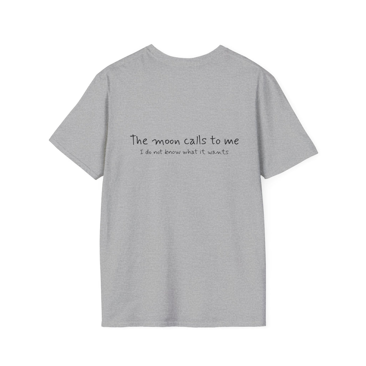 Cat Moon T-Shirt — Burd Burd the Cat does an aWoo at the Night Sky