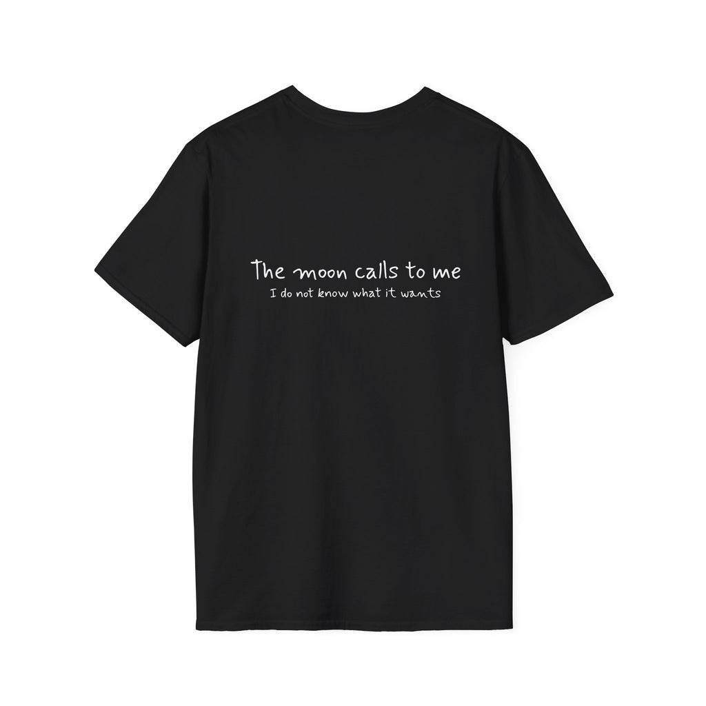 Cat Moon T-Shirt — Burd Burd the Cat does an aWoo at the Night Sky