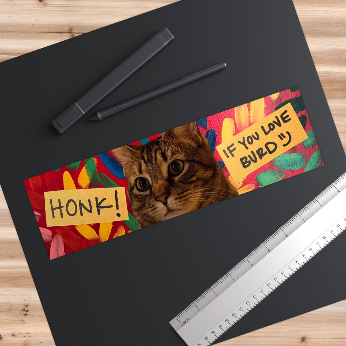 Bumper Sticker — 'Honk! If You Love Burd'