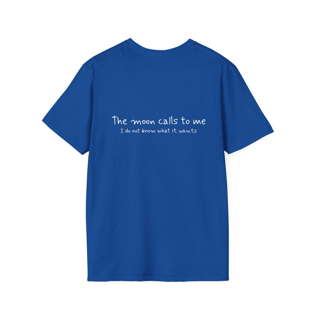 Cat Moon T-Shirt — Burd Burd the Cat does an aWoo at the Night Sky