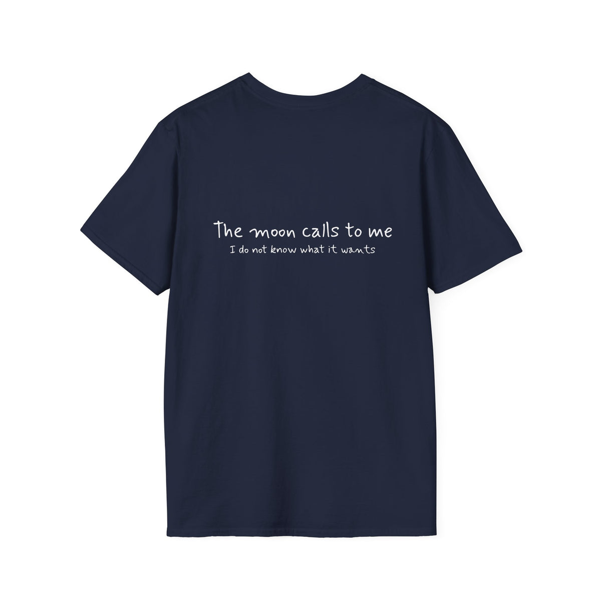 Cat Moon T-Shirt — Burd Burd the Cat does an aWoo at the Night Sky