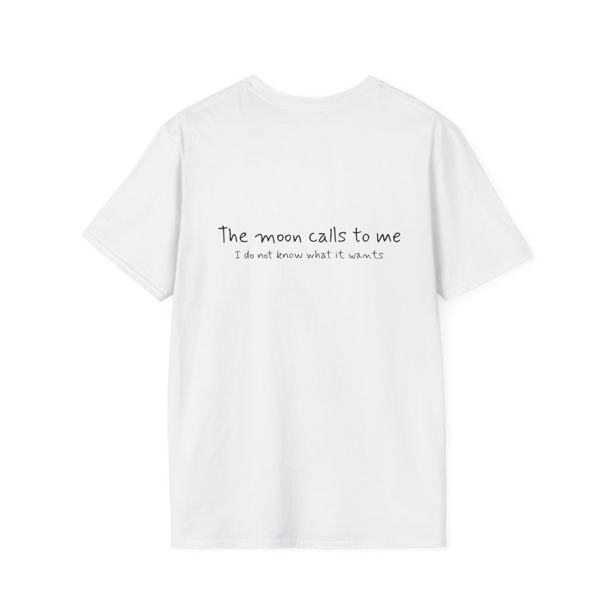 Cat Moon T-Shirt — Burd Burd the Cat does an aWoo at the Night Sky