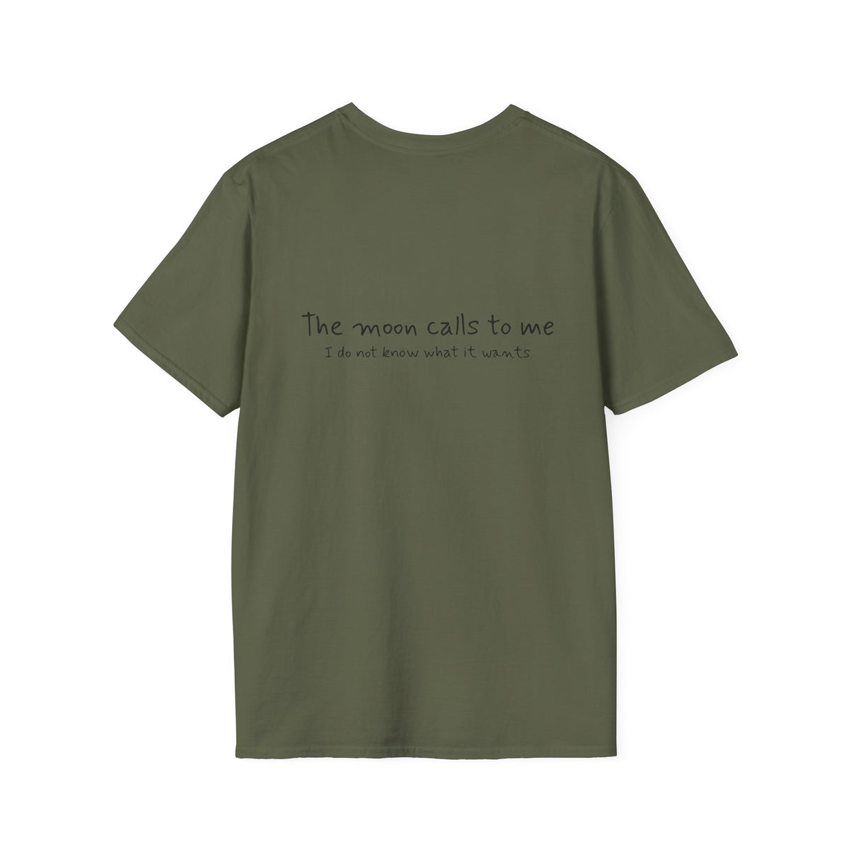 Cat Moon T-Shirt — Burd Burd the Cat does an aWoo at the Night Sky