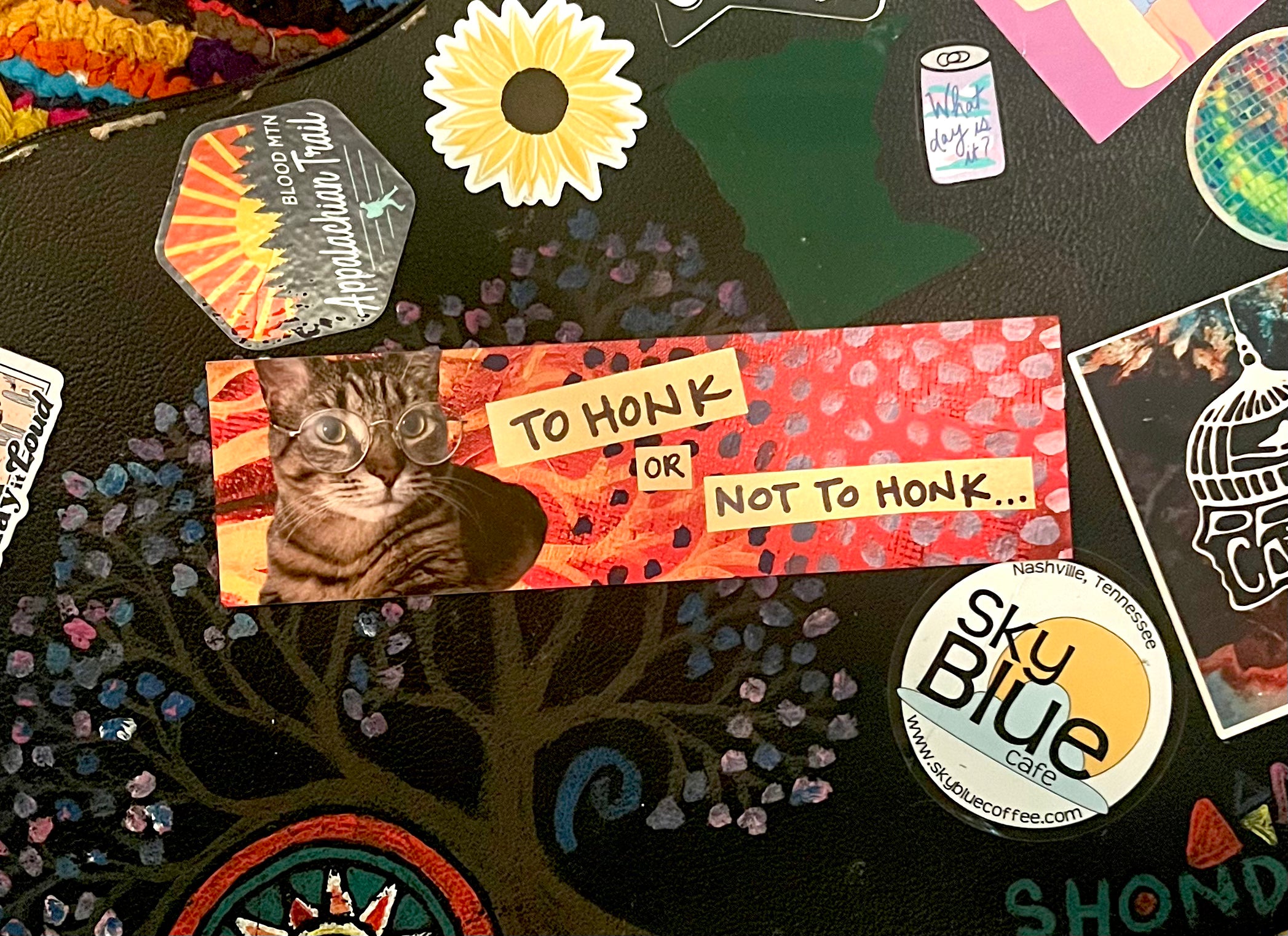 To Honk or Not to Honk - Burd Burd the Cat Bumper Sticker